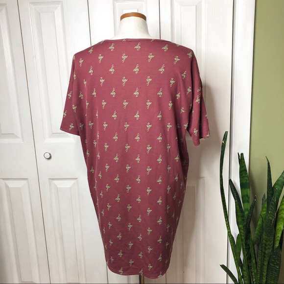 Lularoe Irma, flamingo print - Picture 3 of 6